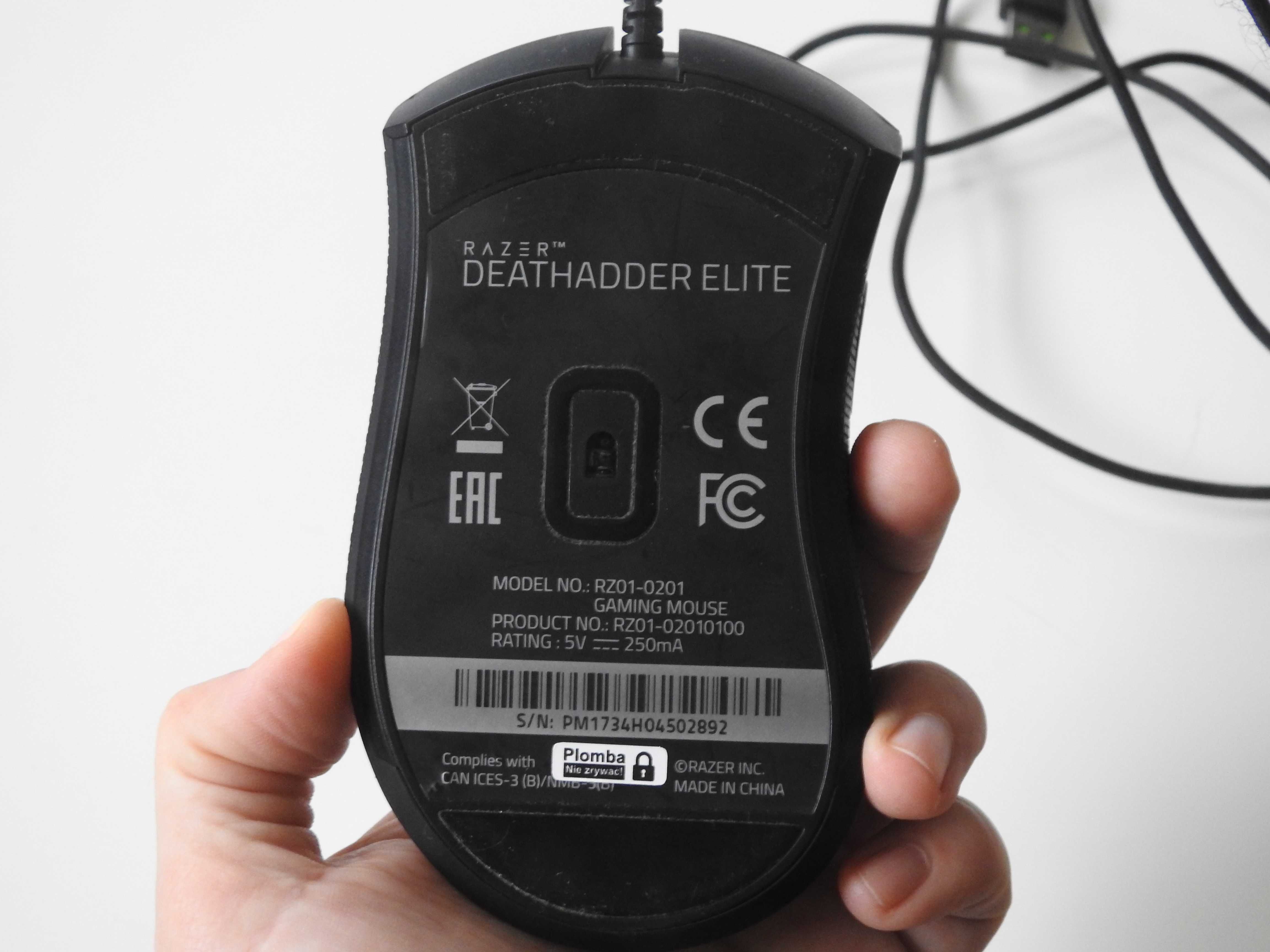 Mysz Razer Deathadder Elite używana.