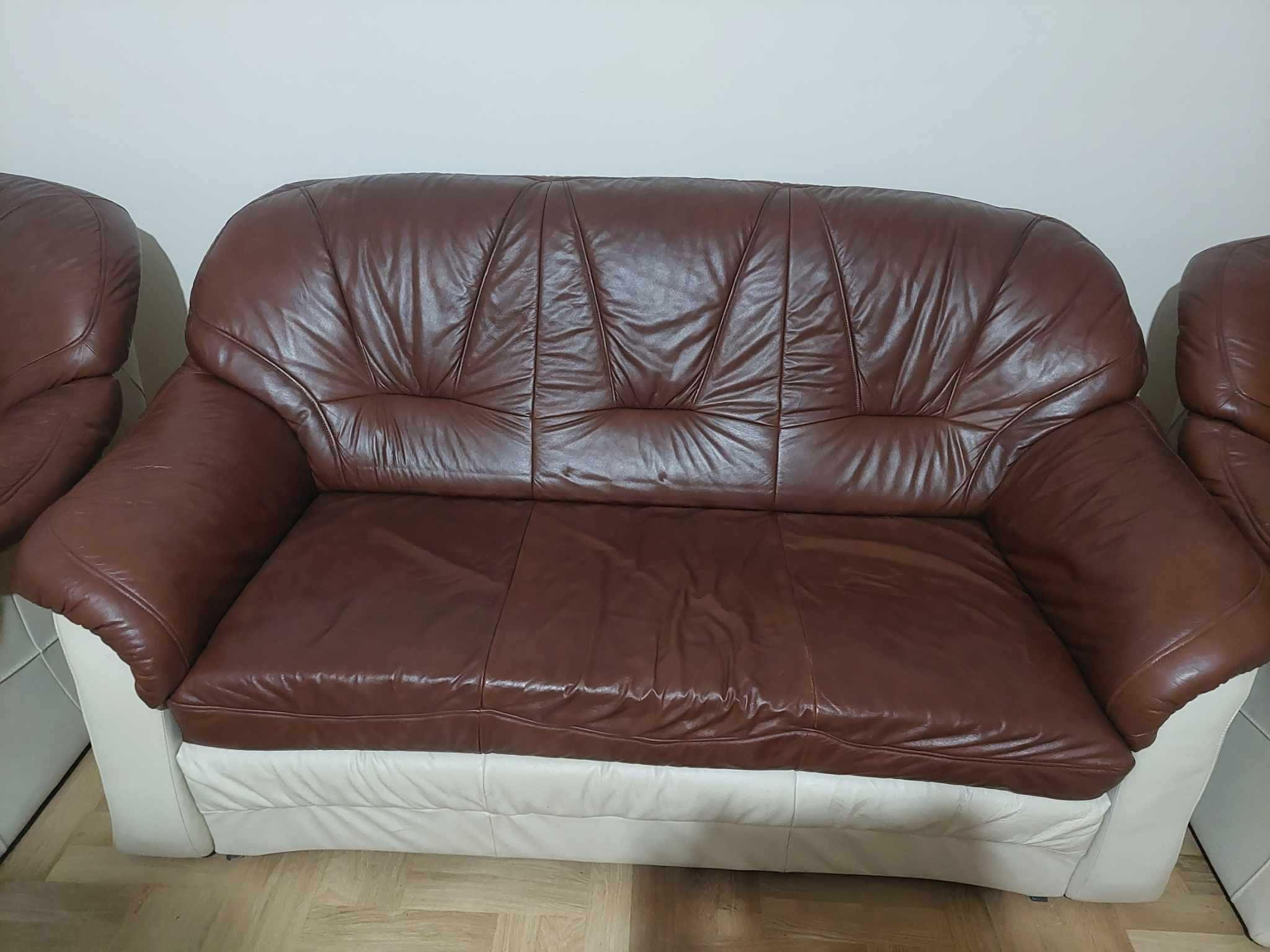 Komplet wypoczynkowy ( kanapa + dwa fotele)