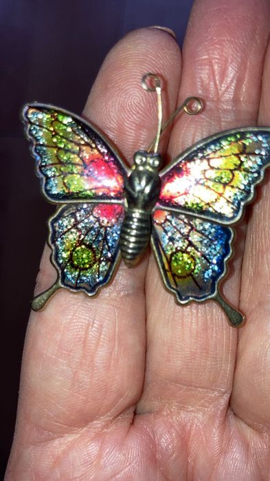Брошки вінтажні метелики