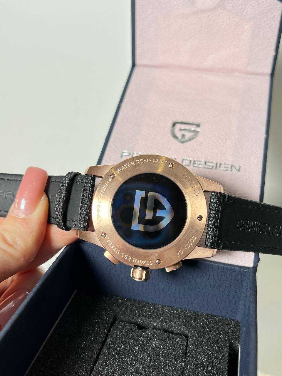 Часы Pagani Design YS008 Rose Gold-Brown, 41 mm