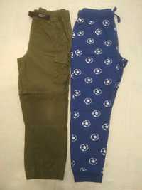 Spodnie chłopięce r 122 /128 z odpinanymi  nogawkami i  dresowe.