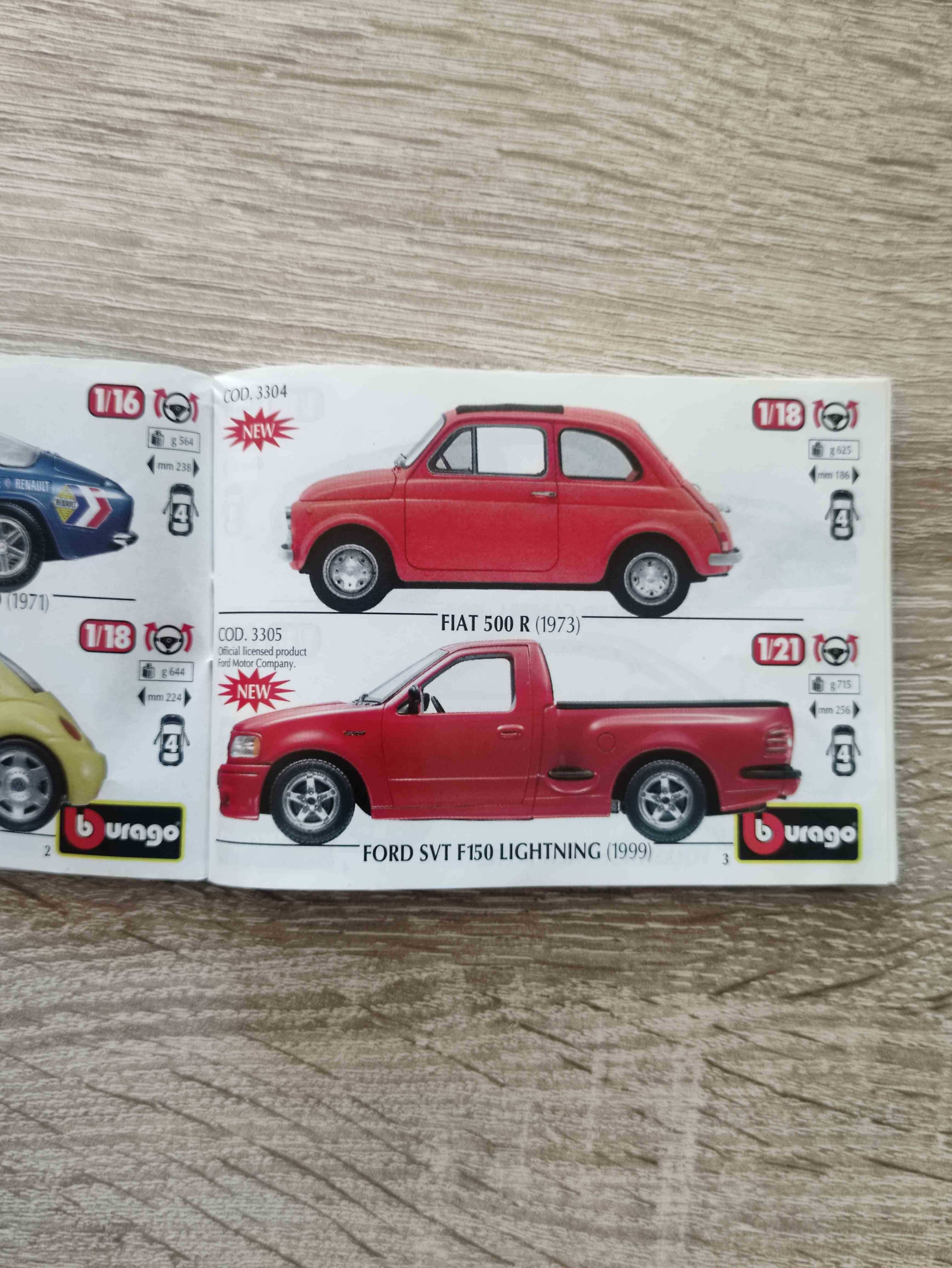 Katalog modeli samochodów Bburago na rok 2000 1/18, 1/24 Rzeszów