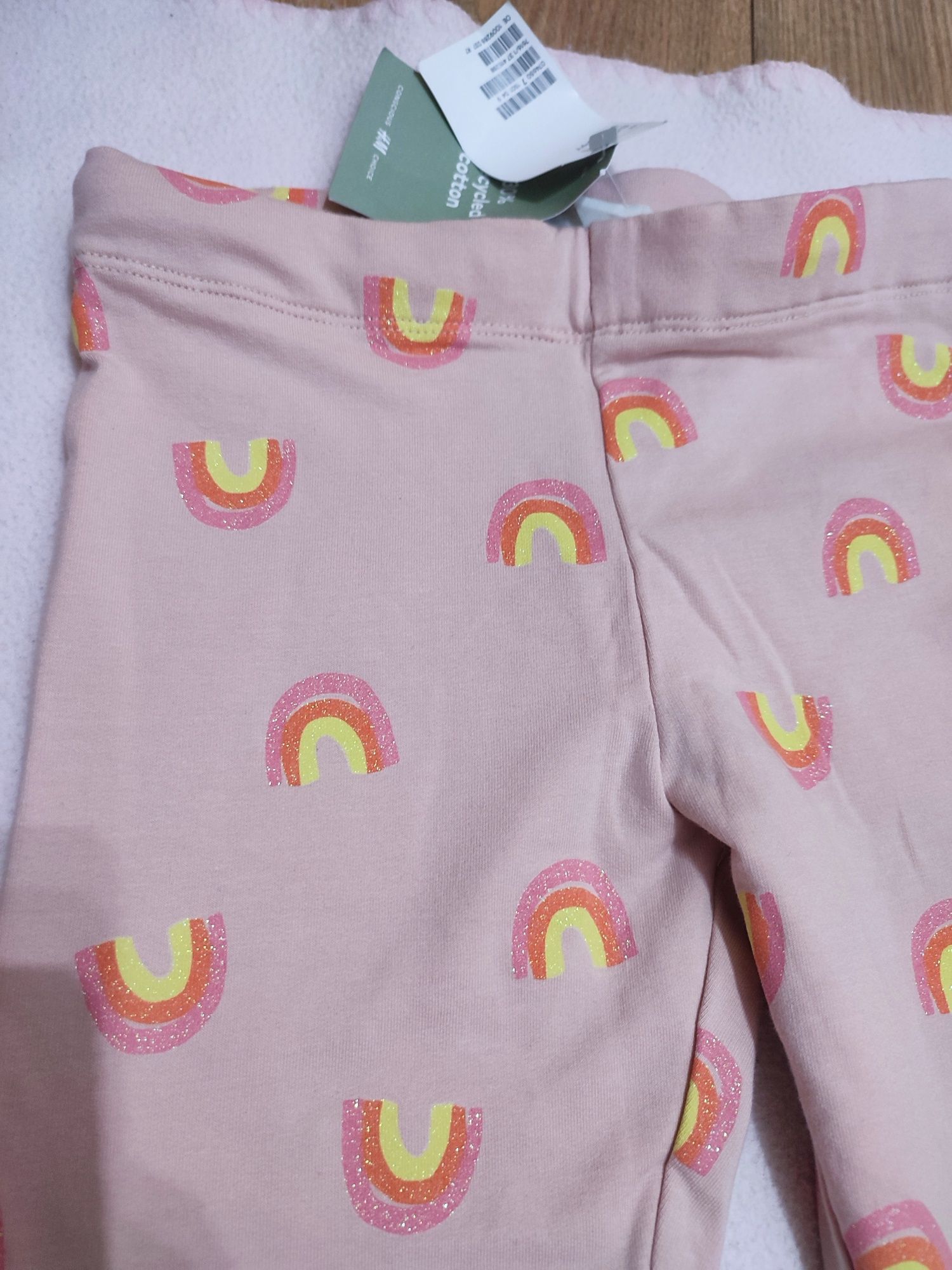 Leginsy w tęcza h&m 134