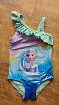 H&M stroj kostium kąpielowy Elsa Karina Lodu Frozen 98 104