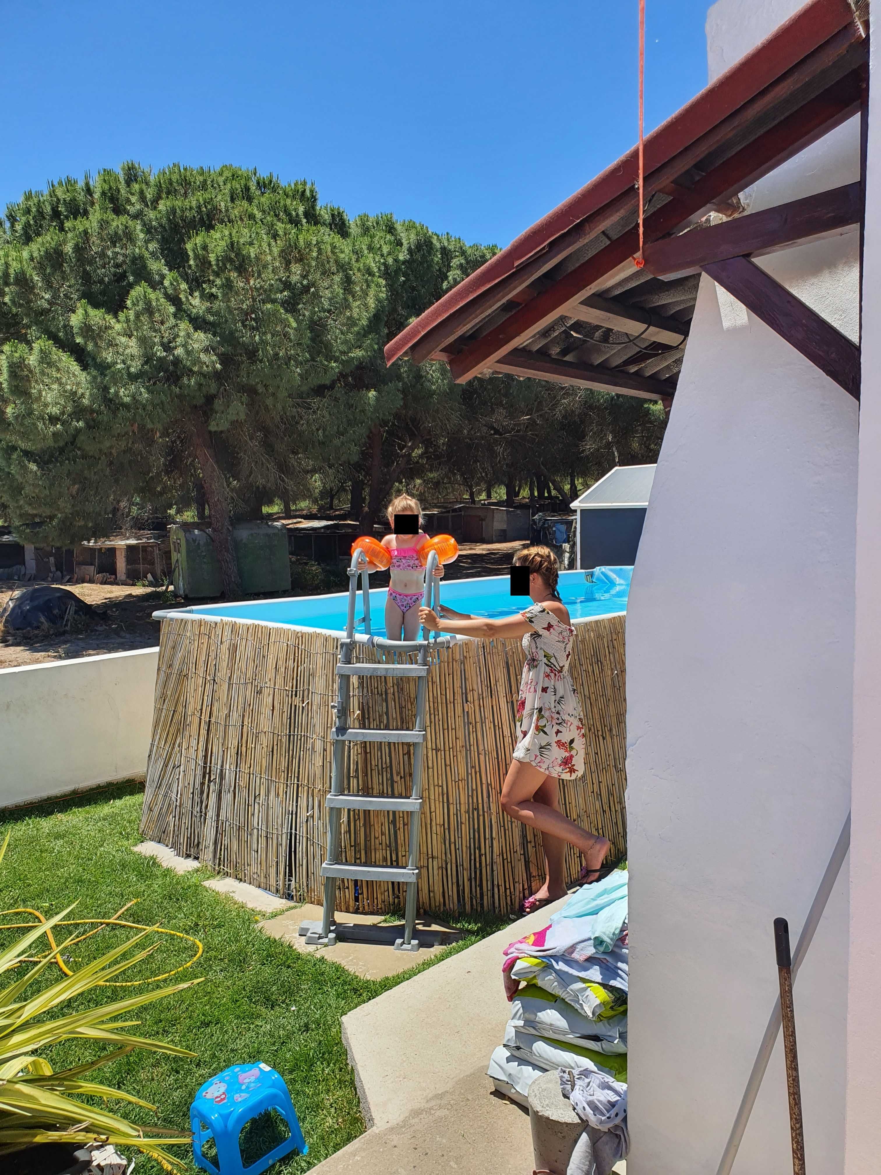 Pool, piscina Bestway ca. 4,88X2,44X1.22m com filtro de areia