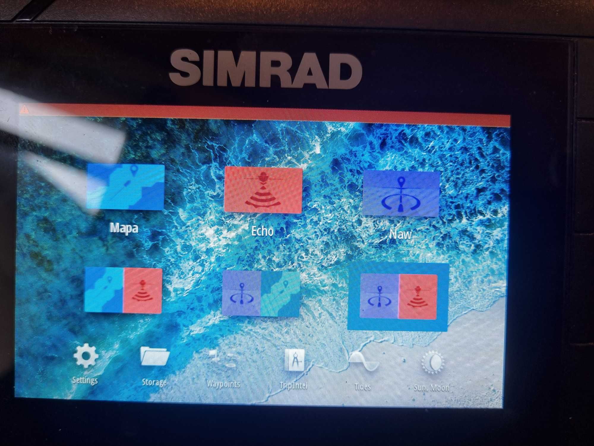 Simrad cruise 5" echosonda gps ploter map