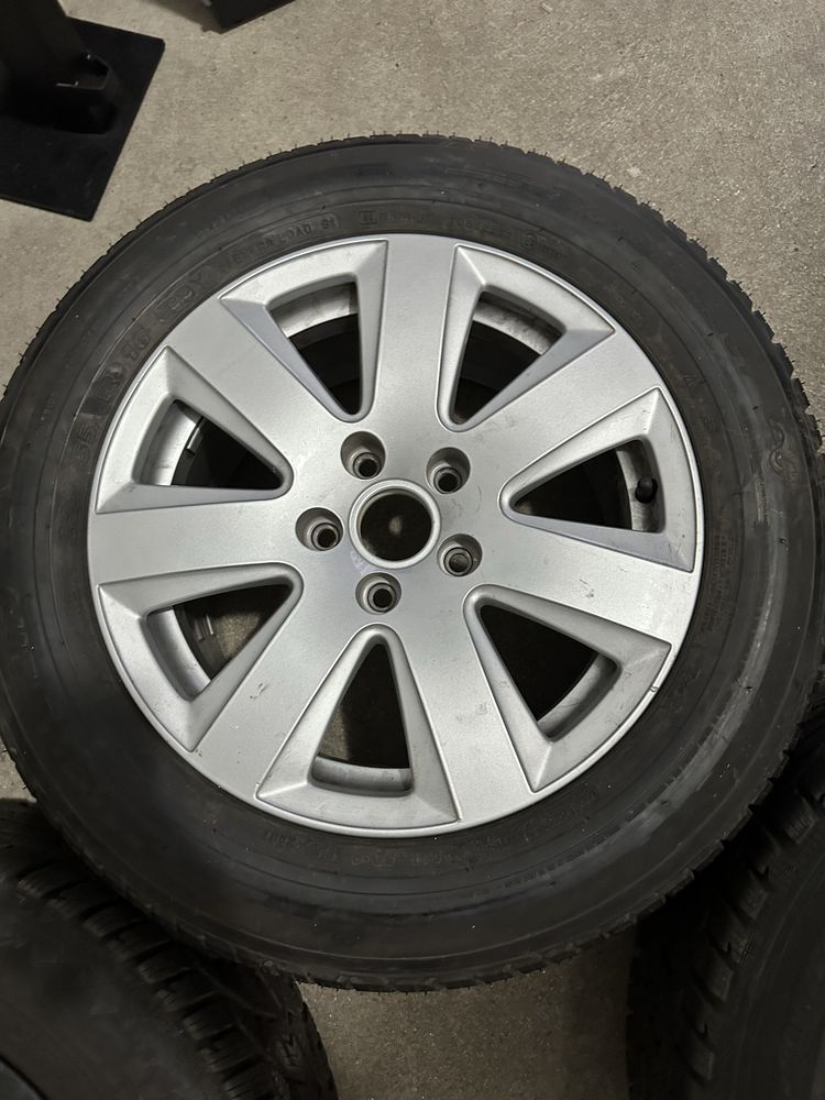 Koła 225/55/R16 oryginal Audi 5x112. Prawie nowe opony