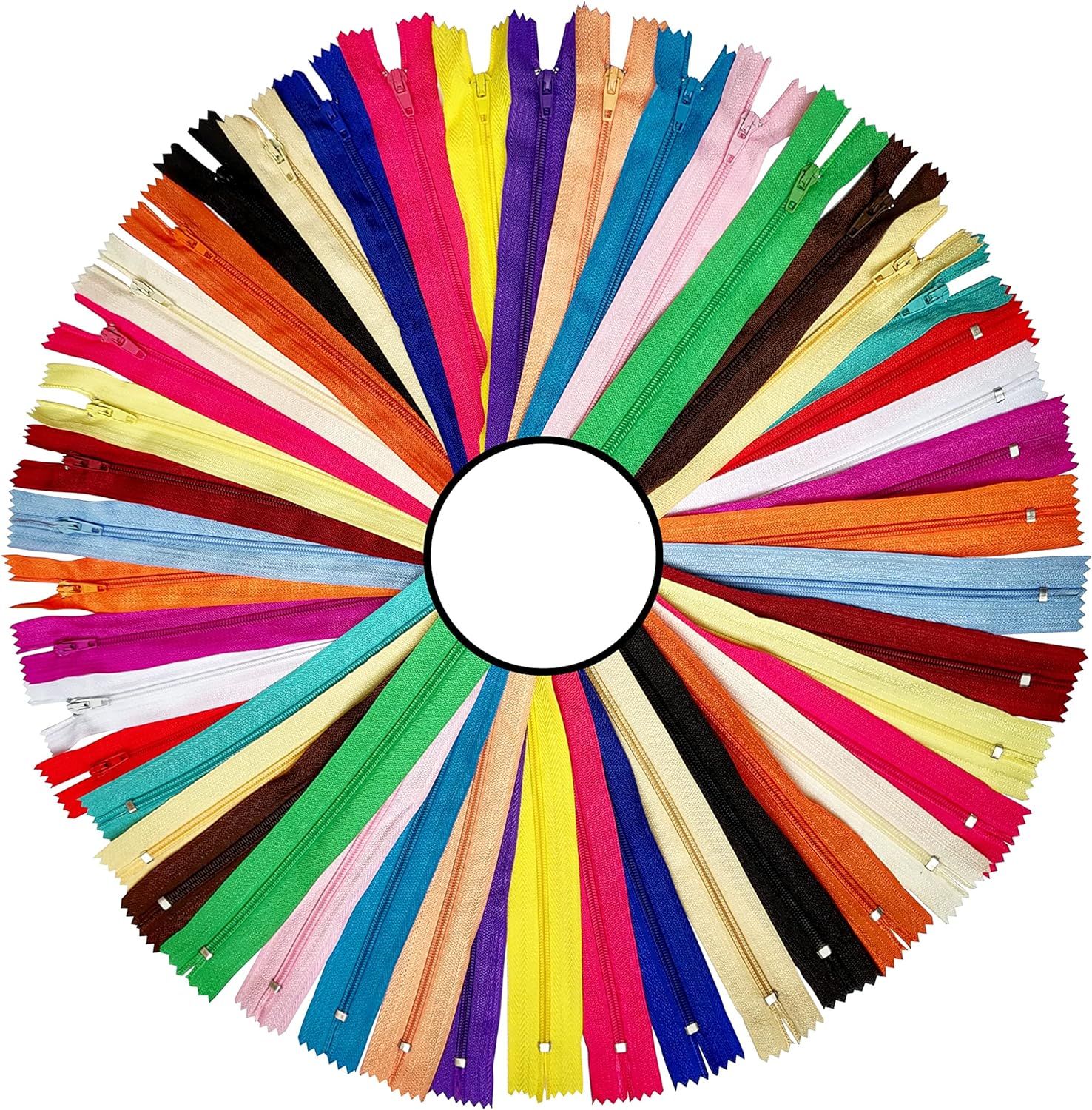 KGS zipper nylon  20 colors  40 pieces/pack (20 cm / 8 inches)