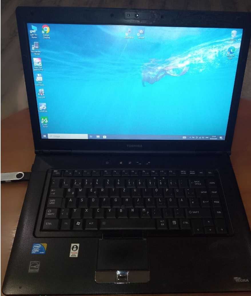 15.6" Toshiba\ INTEL P6100\ 4gb ddr3 \ HDD 320gb\ WOT Blitz йдуть