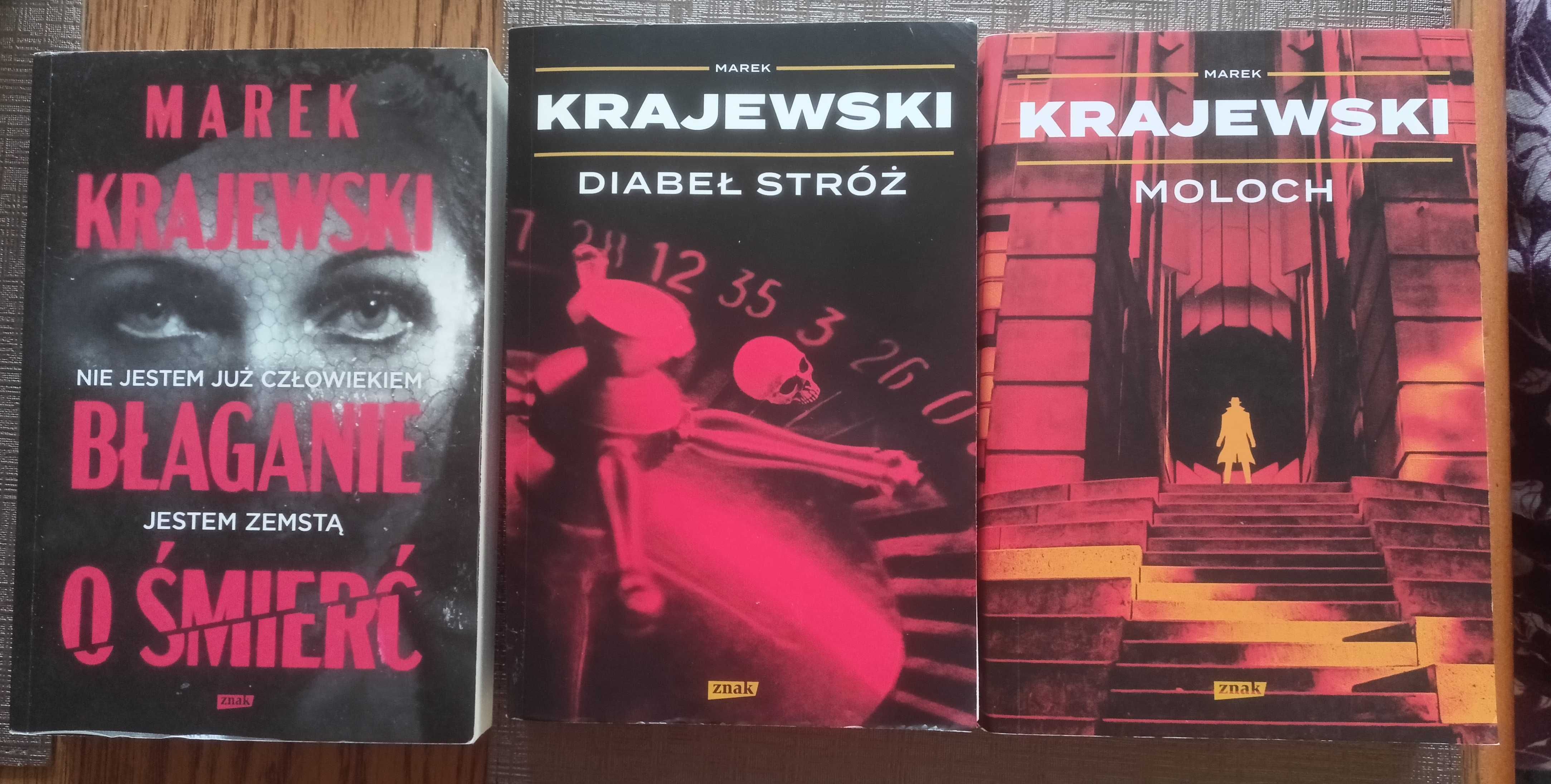 7 x Krajewski Błaganie o śmierć, Diabeł stróż, Moloch, Głowa Minotaura