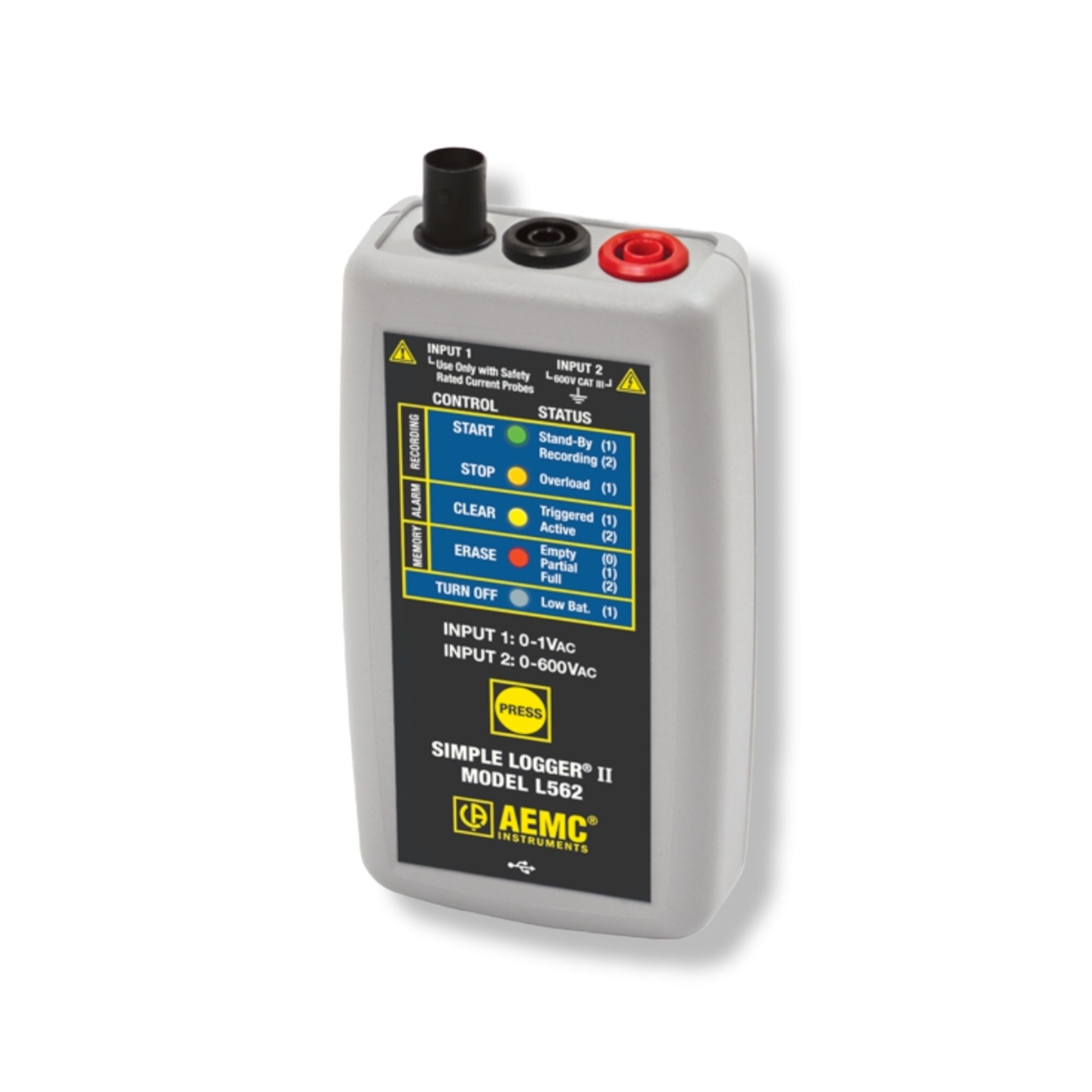 Simple Logger II Model L562 (2-Channel, TRMS Voltage & Current