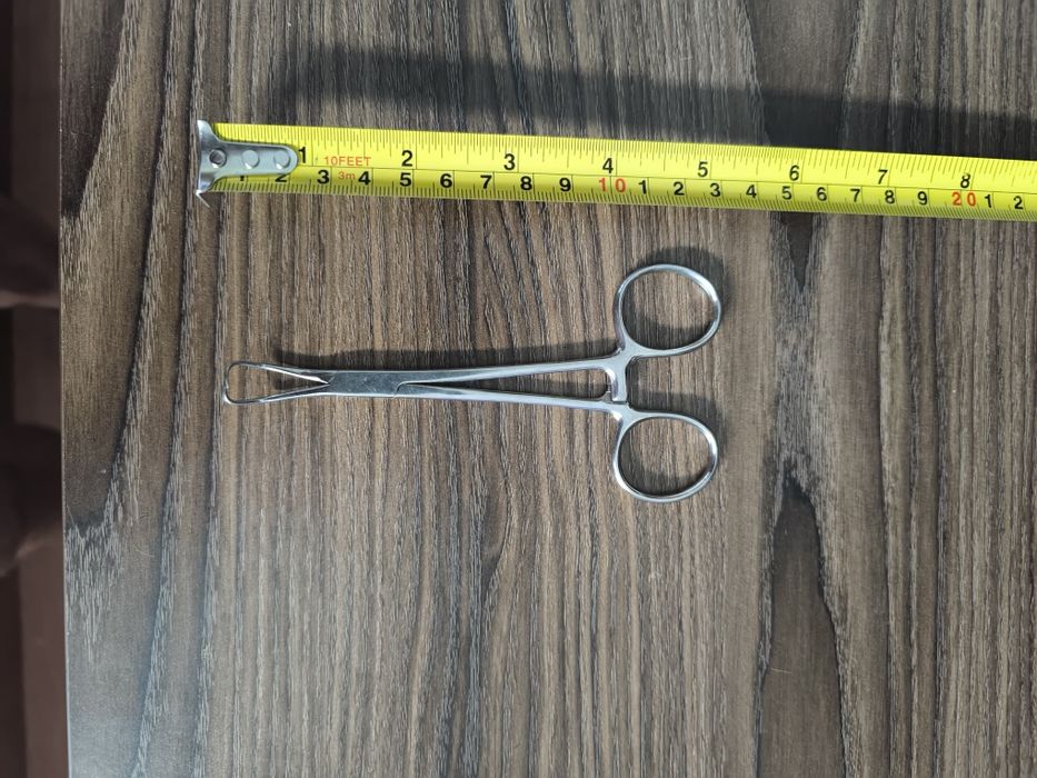 Conjunto de pinças/tesouras cirúrgicas vintage