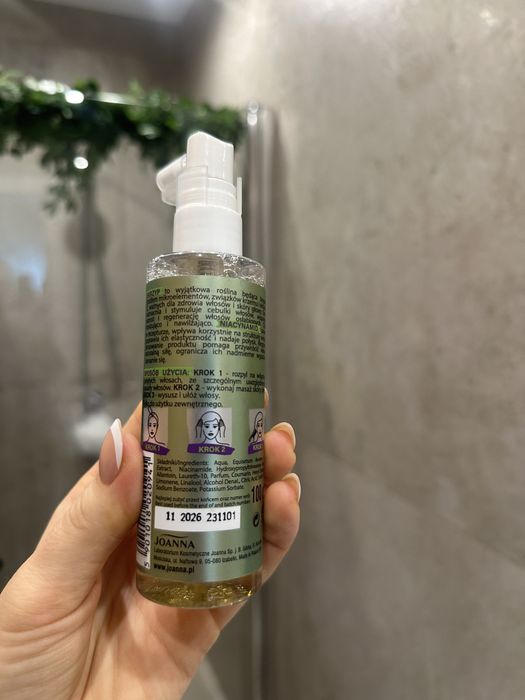 Wcierka do głowy Joanna skrzyp w płynie niacynamid