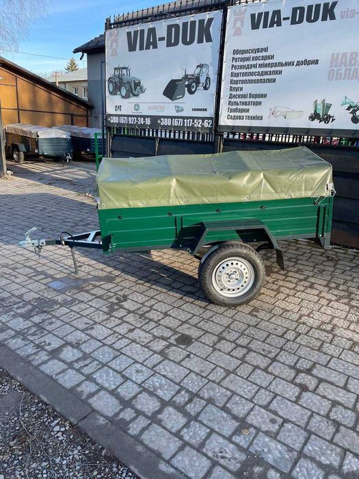 Причеп автомобільний АМС 500 2000х1200мм ДОСТАВКА ДОДОМУ!