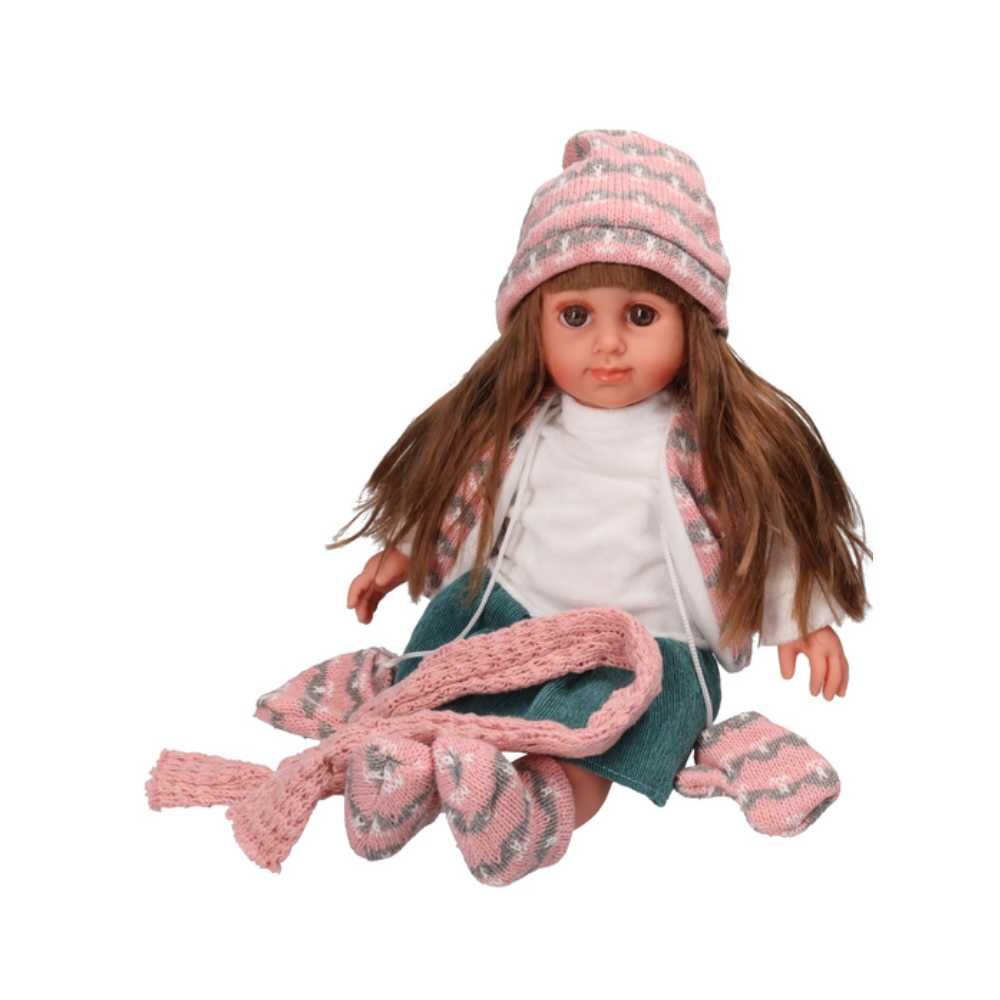 Lalka 36,5cm zimowe różowe ubranko- mówi, śpiewa pl sweet angel