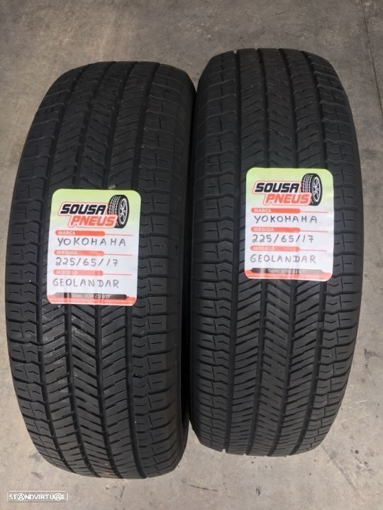 2 pneus semi novos yokohama 225-65R17 - oferta dos portes 110 EUROS