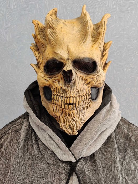 Маска на Хелловін, карнавал - Жнець Смерті, Демон, Скелет