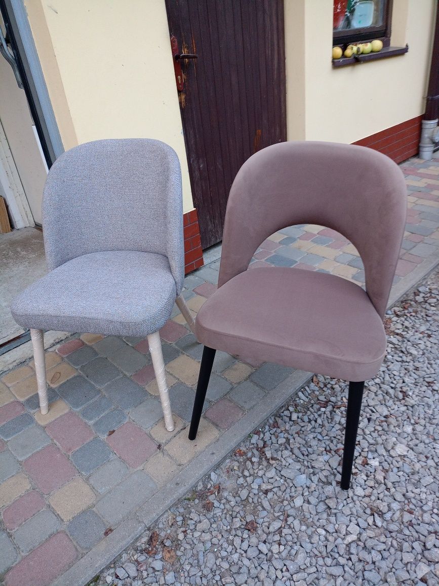 Krzesło,krzesła, hokery drewniane, do salonu ,loft, tapicerowane nowe