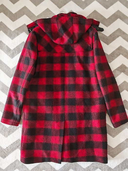 Пальто Zara красное мужское XL Дафлкот 52-54 осень-весна винтаж