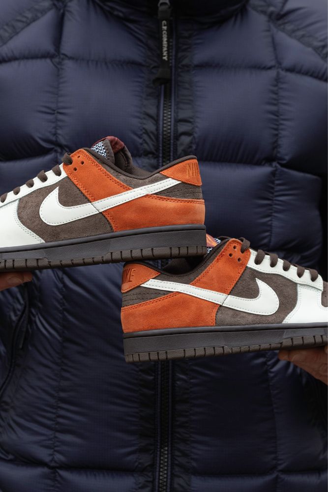 Кроссовки Nike SB Dunk Velvet Brown and Rugged Orange