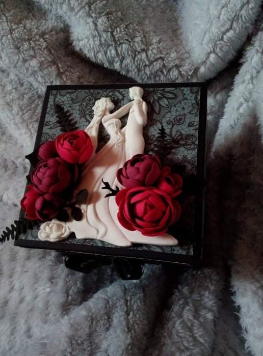 Exploding box gotycki ślub gotyk, mroczny