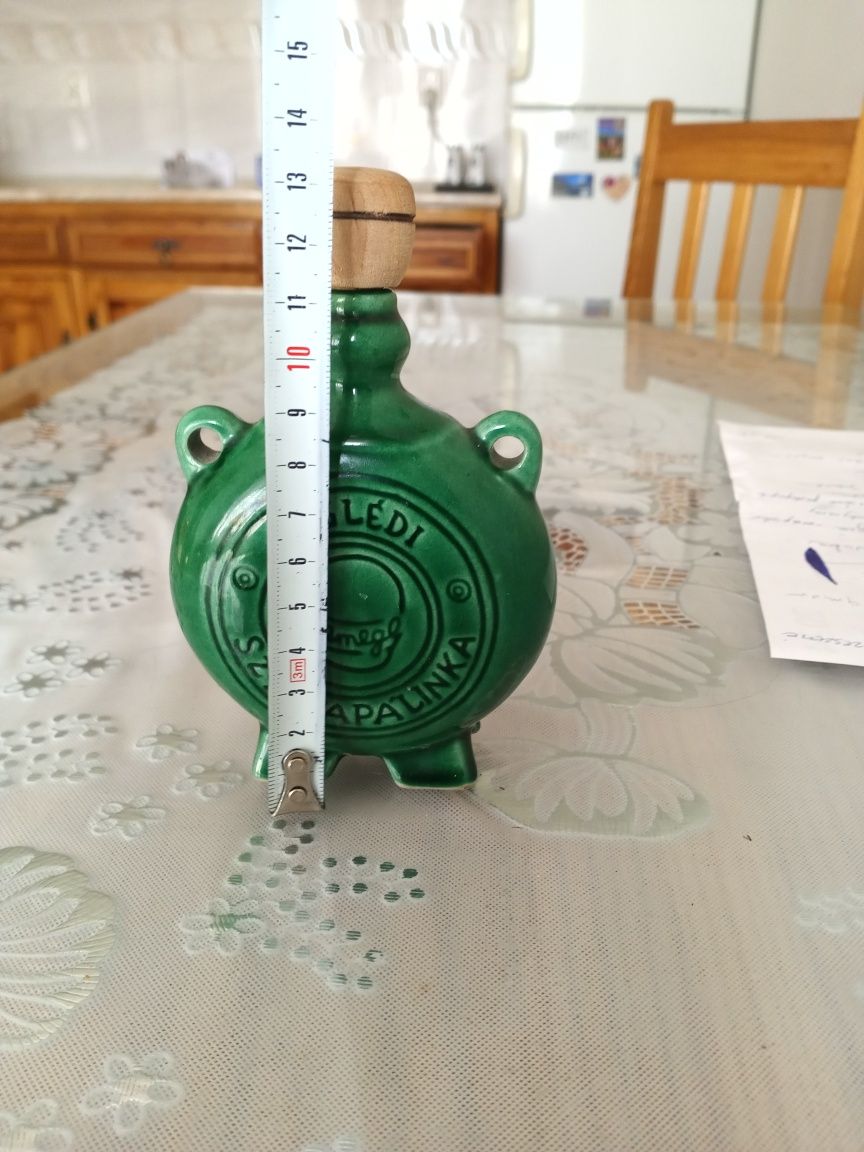 Stara porcelanowa butelka na alkohol, tabakiera