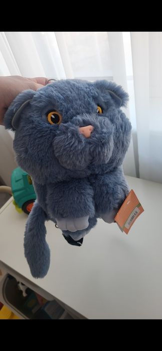 Дитячий рюкзак котик м'який