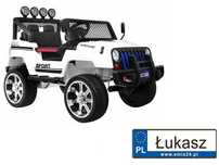 JEEP Raptor DRIFTER na akumulator Napęd 4X4 Biały S2388 Pilot