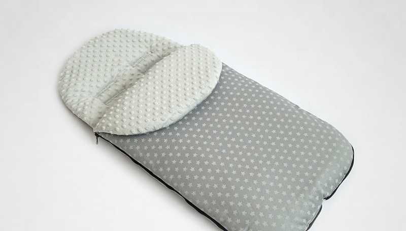 nowy śpiworek do wózka fotelika spacerówki śpiwór minky 85cm