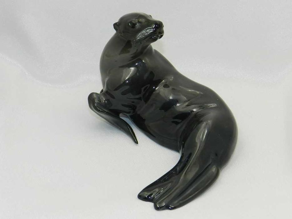 Rosenthal kolekcjonerska figurka foka Kunst Abteilung F. Diller 1918r.