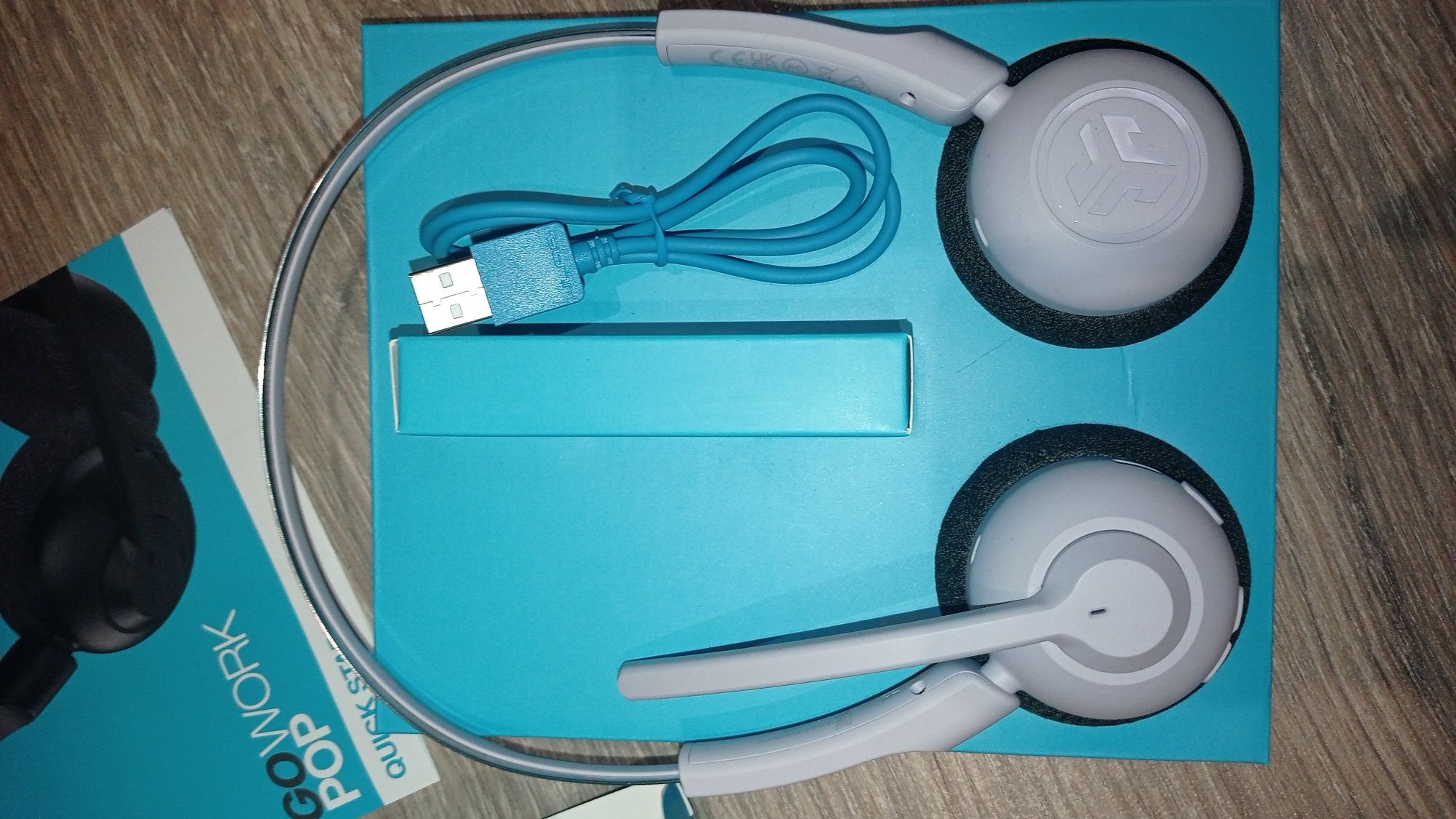 НОВІ! Навушники з мікрофоном JLAB Go Work Pop Wireless Headphones Lila