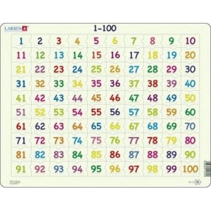 Układanka Liczymy do 100 Maxi folia,287x370 mm