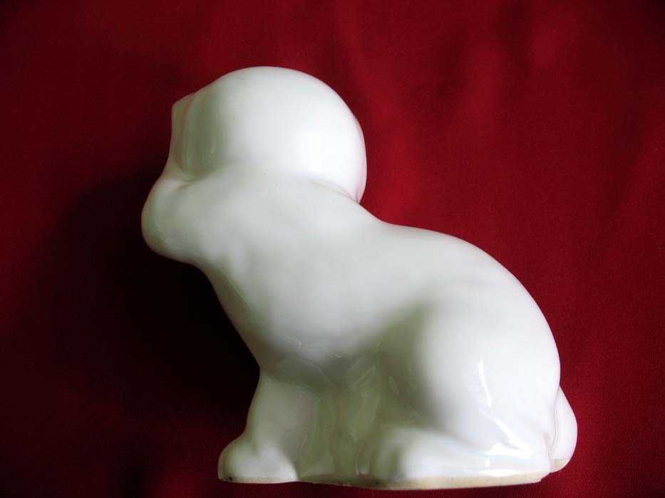 Kot - biały kotek - Figurka - ceramika Holandia - 12 x 12 x 8 cm