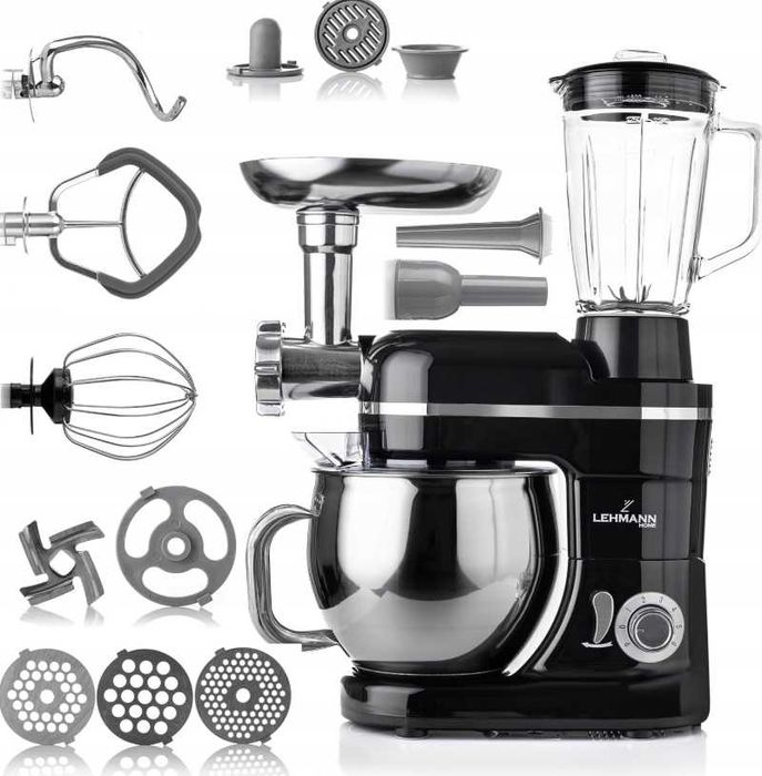 Robot Kuchenny Planetarny Blender Szklany Maszynka Do Mięsa - OKAZJA