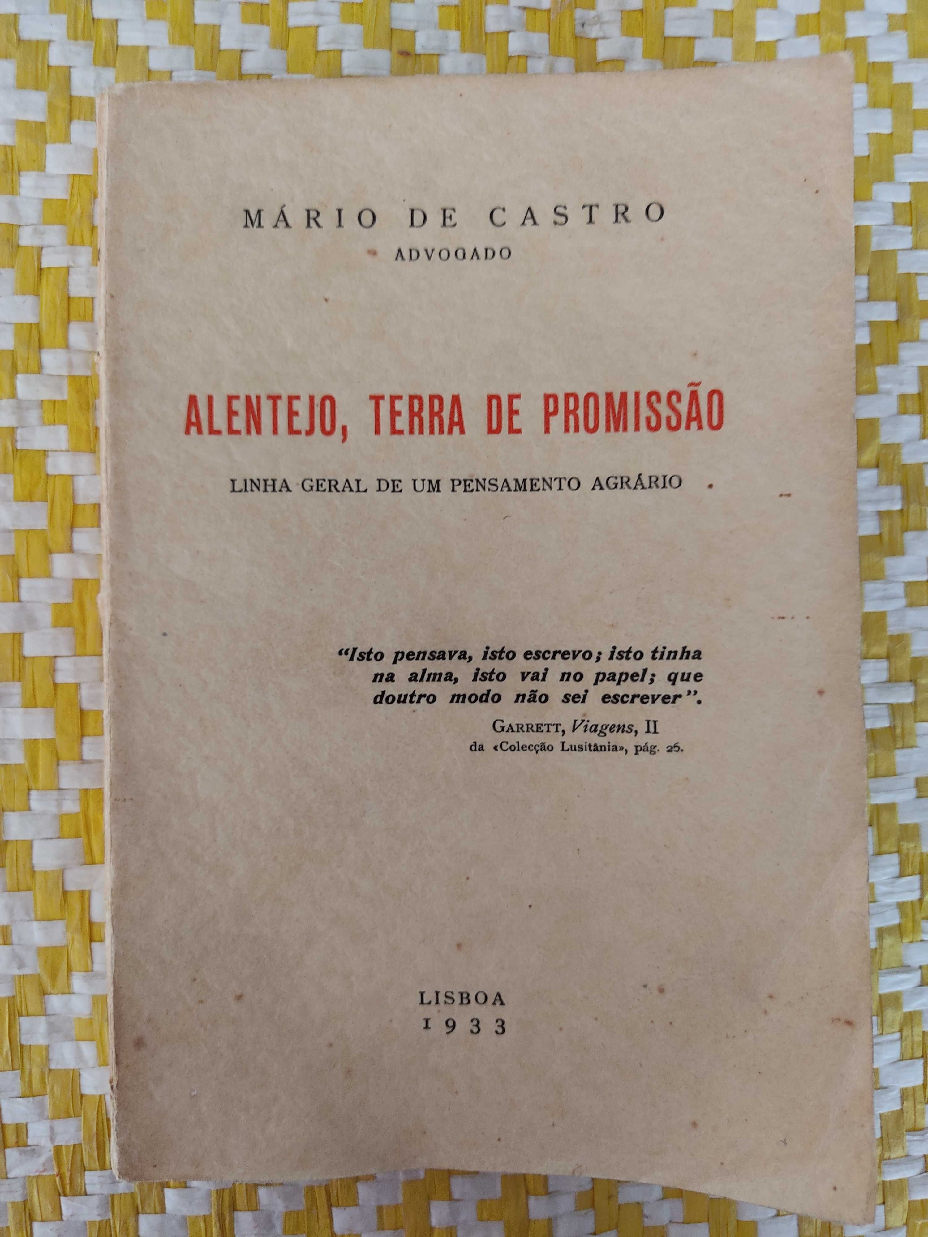 ALENTEJO, Terra De Promissão/Pensamento Agrário
 Mário De Castro