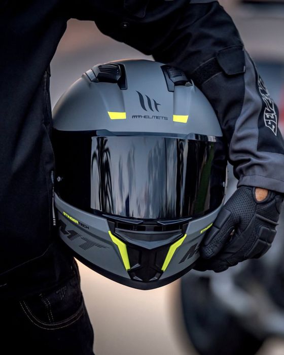 Мото шолом MT helmets stinger 2 шлем мт стінгер 2, іспанський сірий мт