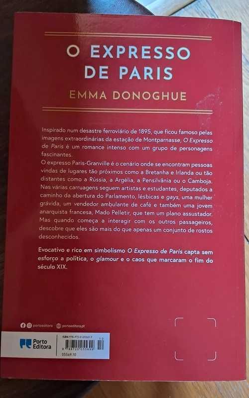 Livro O Expresso de Paris , de Emma Donoghe