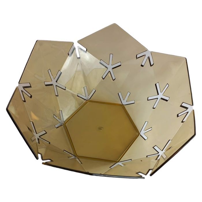 miska na owoce warzywa geometryczna - żółta