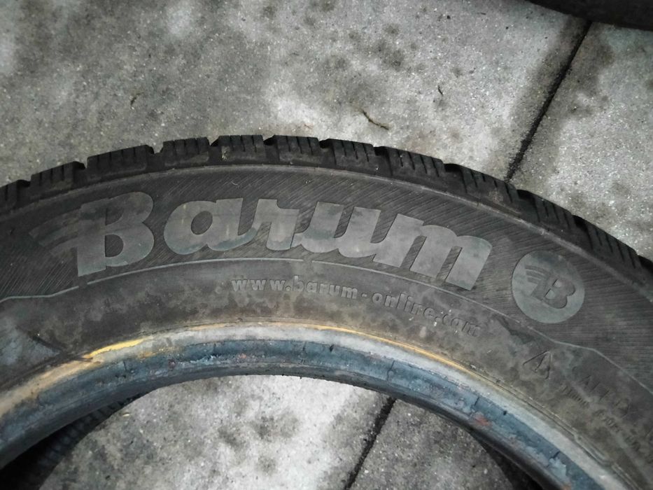 2 x opony zimowe 185/65/R15 BARUM POLARIS 3  6,5mm