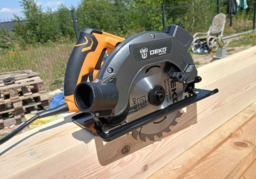 Piła tarczowa 1600W 20mm Przecinarka ręczna z tarczą do drewna OKAZJA!