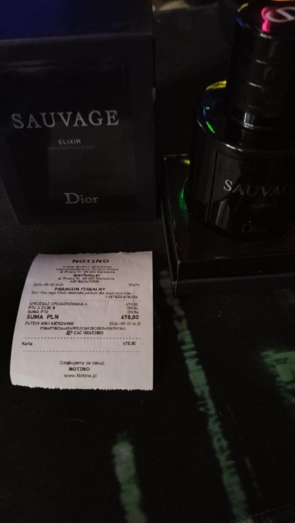 Dior savage 60ml elixir NOWY ORYGINALNY