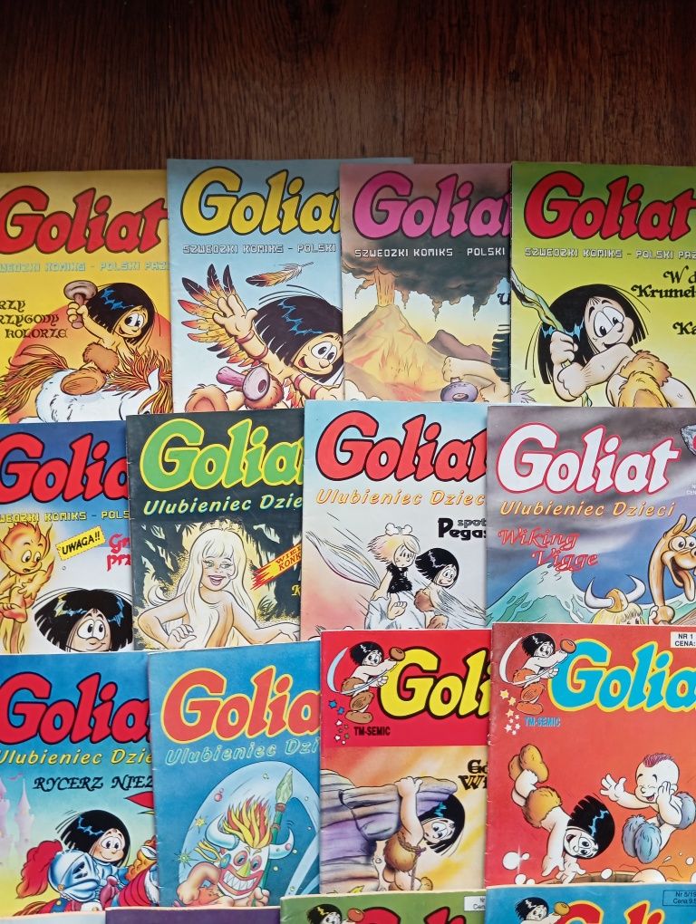 Komiksy Goliat-19 sztuk + gratis