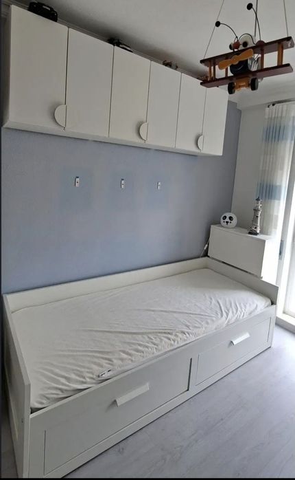 Cama + cabeceira + colchão