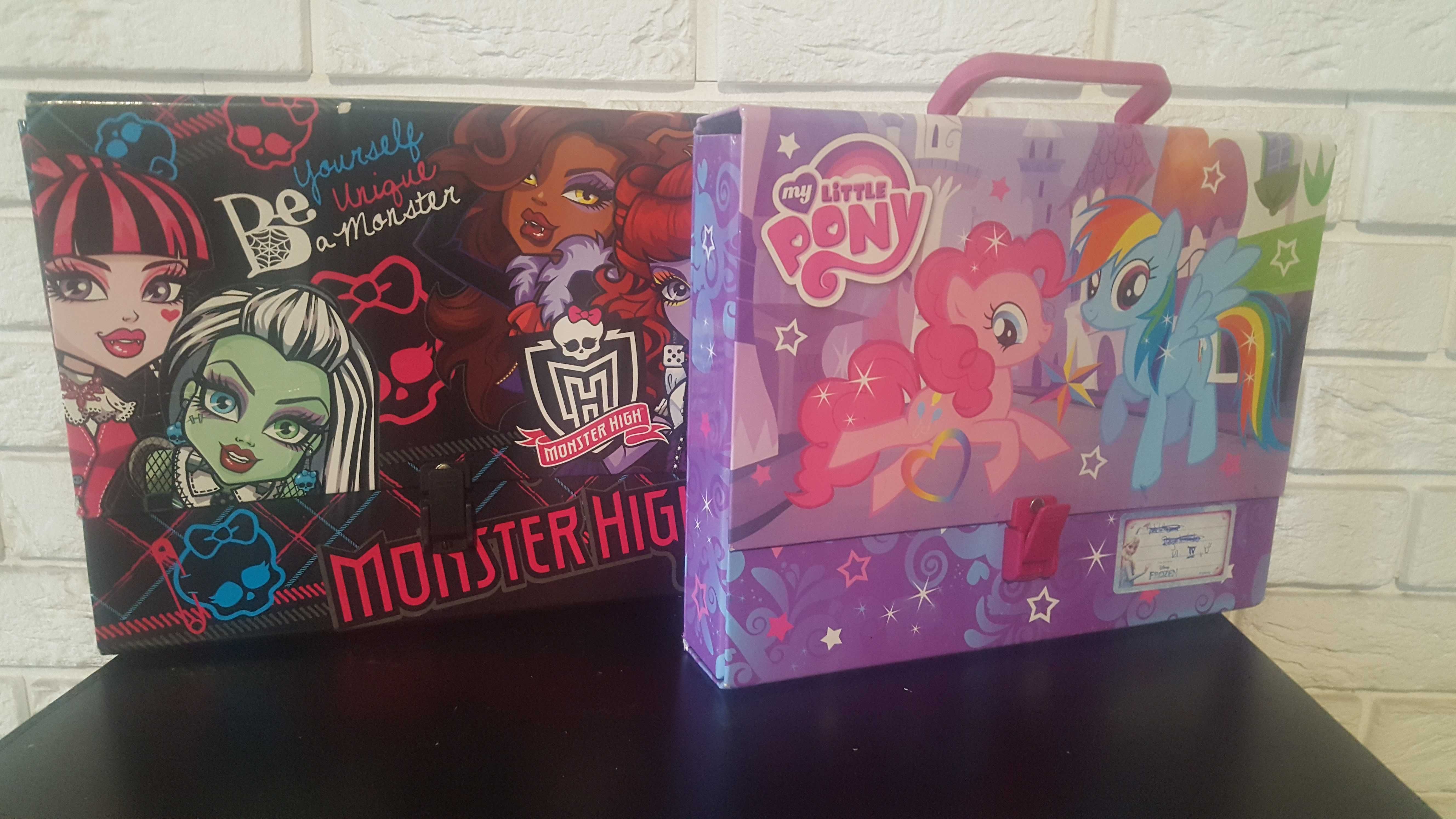 Teczka z rączką My Little Pony i Monster High