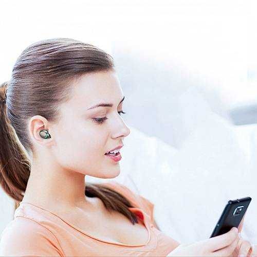 Słuchawki douszne zielone bezprzewodowe bluetooth - Flying Tiger NOWE