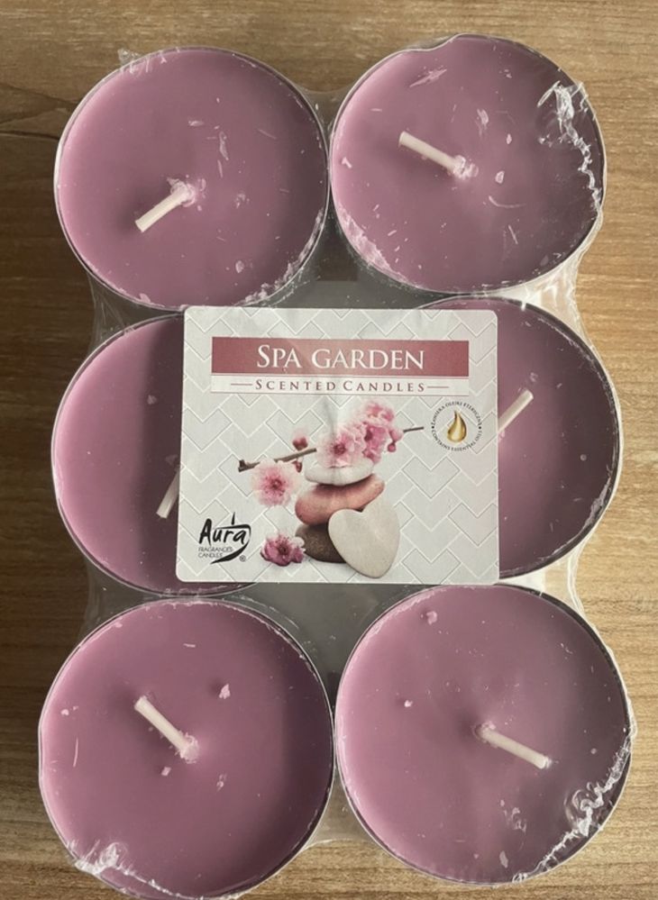 Maxi świece zapachowe SPA Garden 6 szt.
