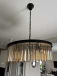 Lampa Loft black westwing krysztaly