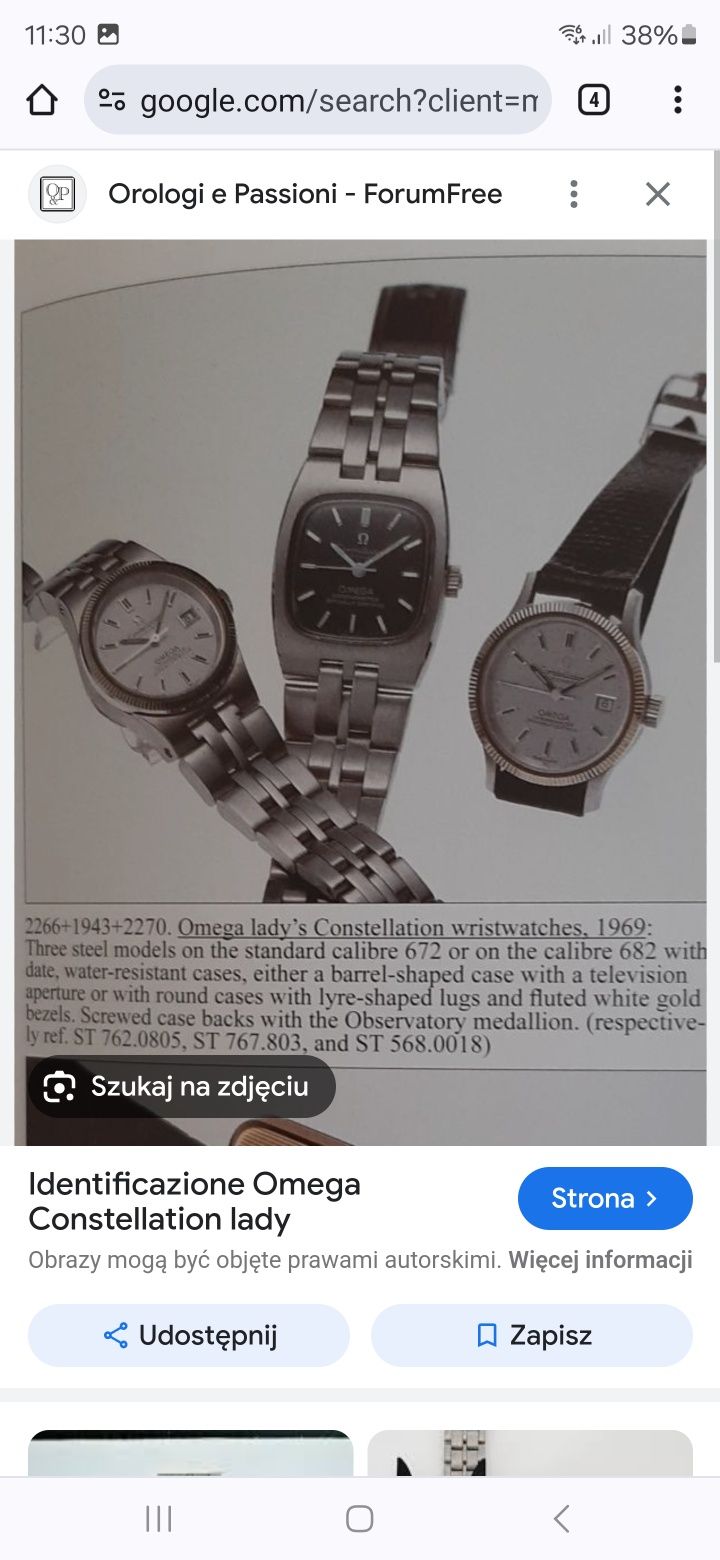 Omega constellation automatic zegarek damski z 1969 roku sprawny