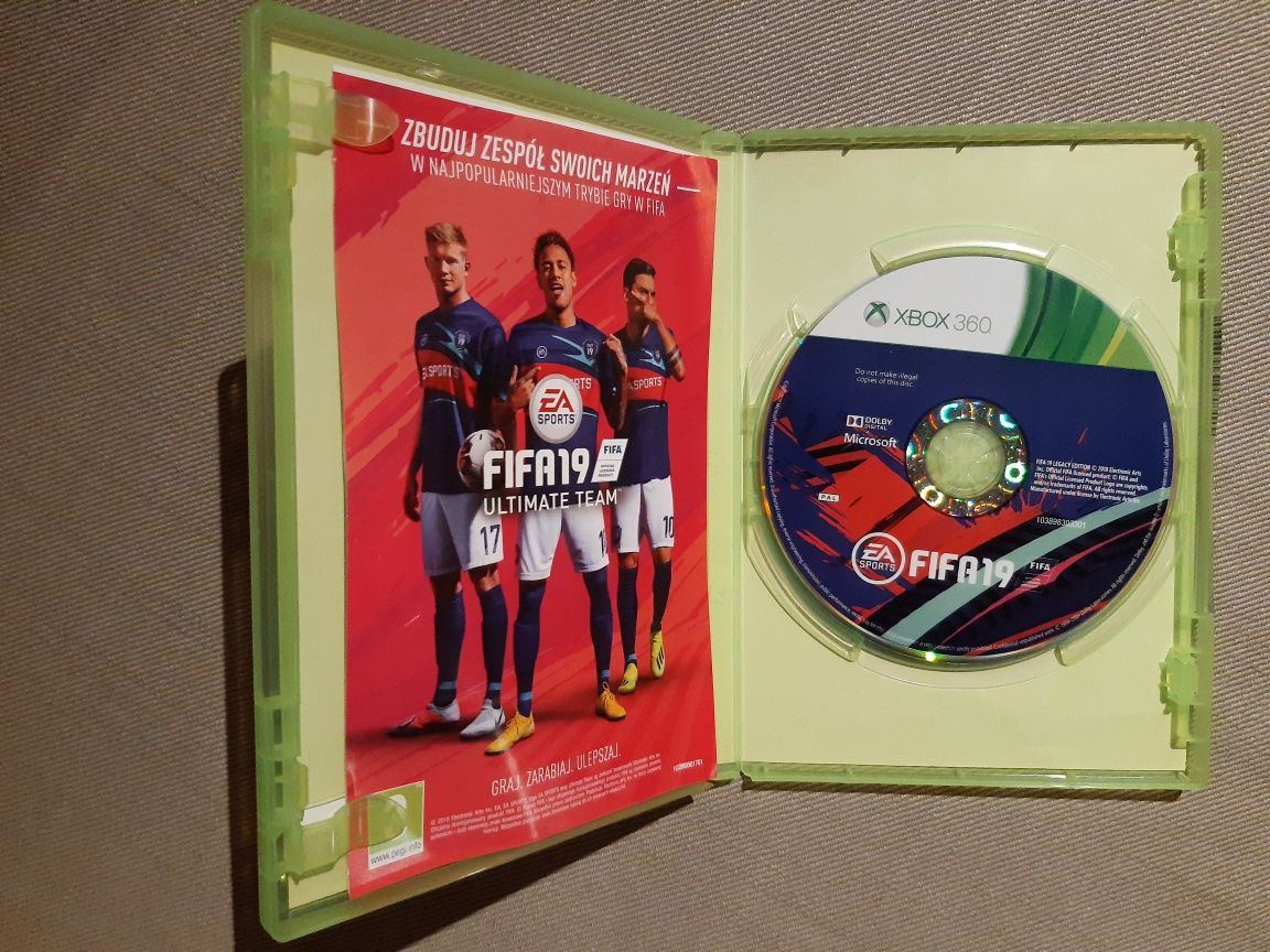 Gra FIFA 19 PL na xbox 360