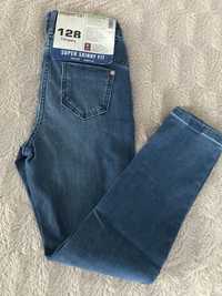 Spodnie dziewczęce jeansowe - Super Skinny Fit Regular Rise 134 cm
